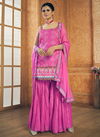 Pink New Latest Designer Heavy Wedding Wear Salwar Suit Collection DRS111